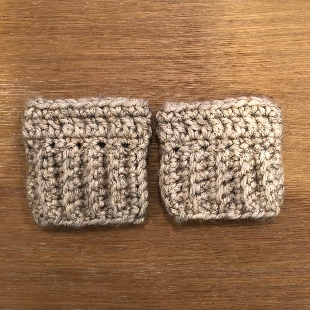 Knitted over the boot sock